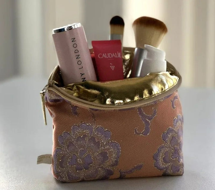 Lavender Make-Up Bag British Jade - filled with Make-up