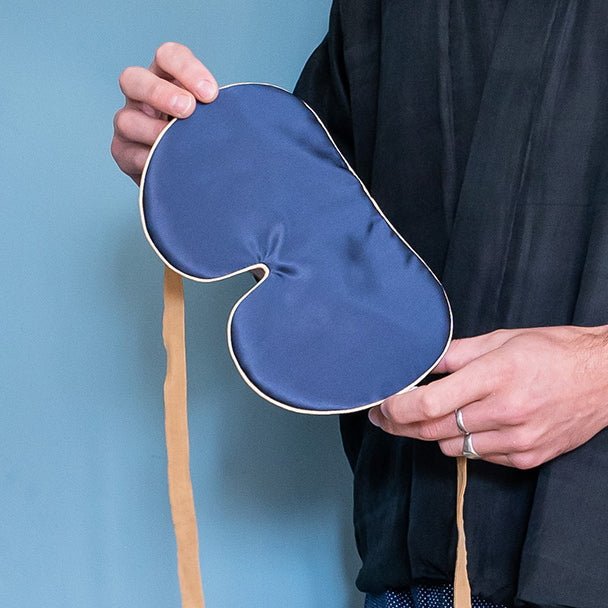 Pure Mulberry Silk Lavender Eye Mask Back