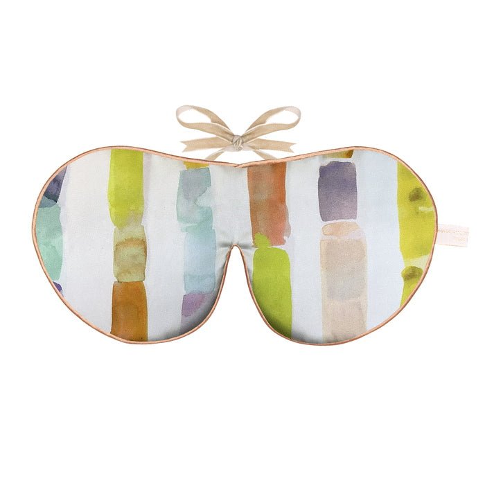 Antifaz de lavanda de seda de morera pura con estampado Rainbow Rock