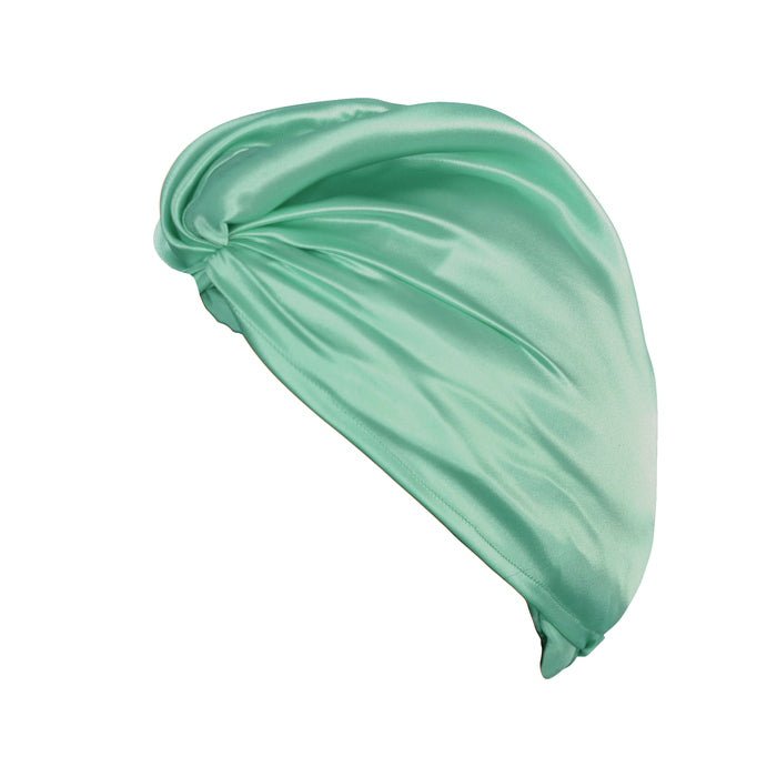 Turbante Seda Pura Morera Jade