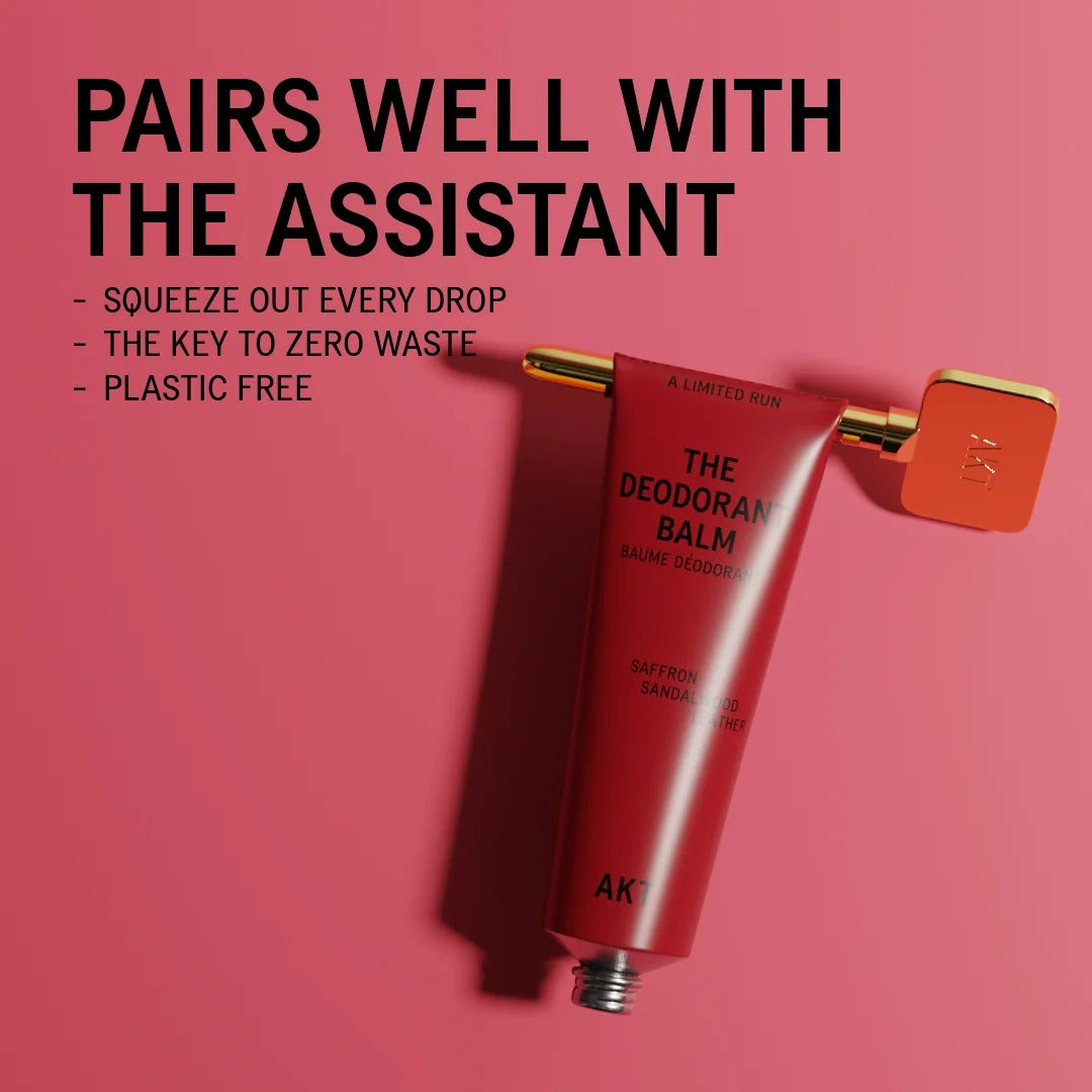 AKT Santal Nomad mit The Assistant – praktische Dosierhilfe für den Deodorant Balm