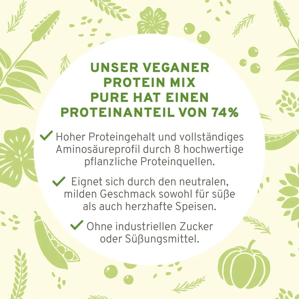 InnoNature Pure Protein Mix mit 74 Prozent Proteinanteil