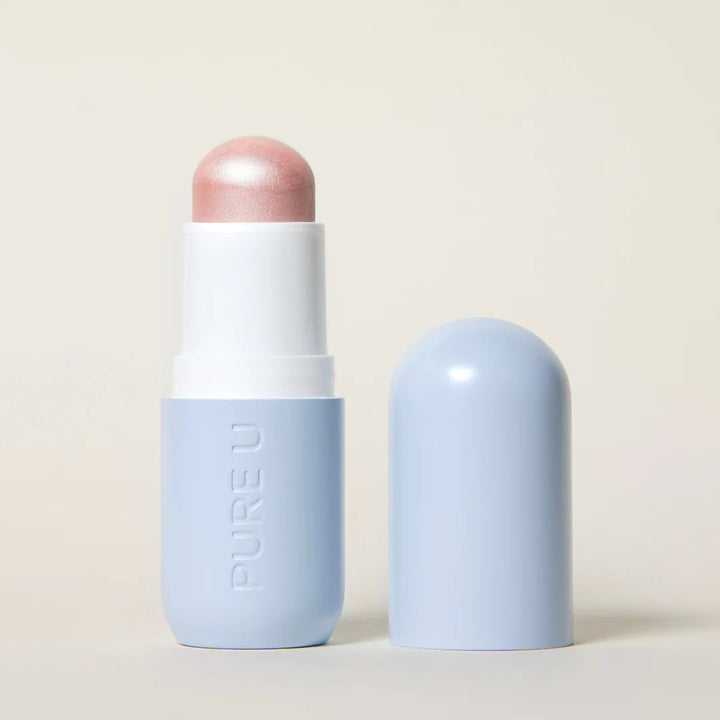 Baby Glow Highlighter Balm von Pure U - rosé-farbener veganer Highlighter 5g