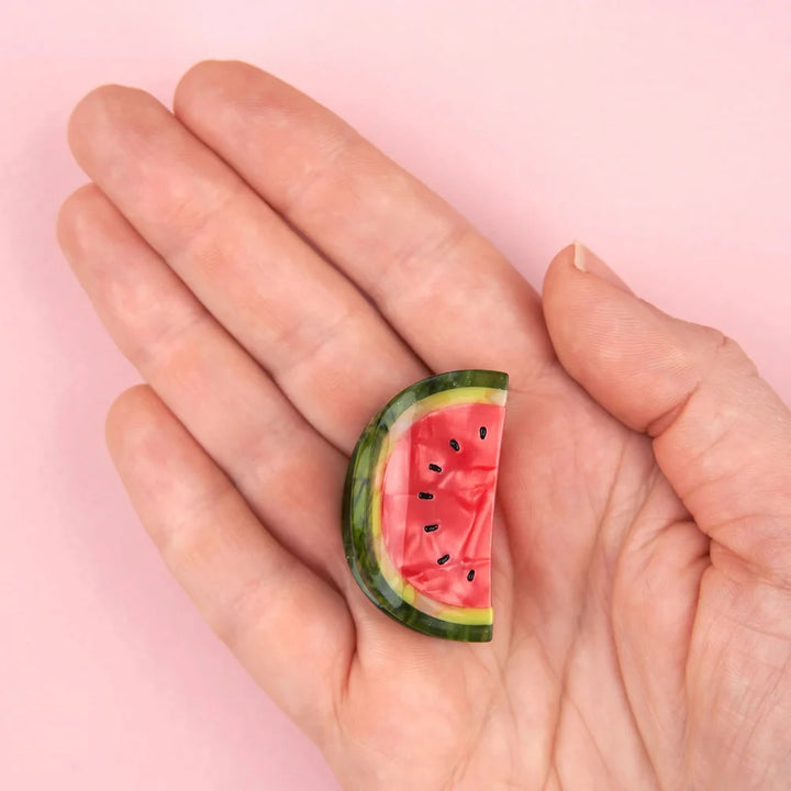 Coucou Suzette Mini Wassermelonen-Haarklammer aus Cellulose-Acetat
