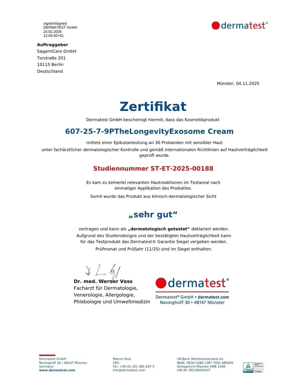 The Longevity Exosome Cream von ruhi - getestet für sensible Haut