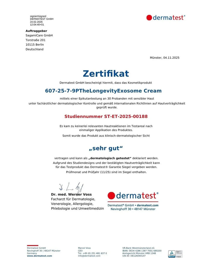 The Longevity Exosome Cream von ruhi - getestet für sensible Haut