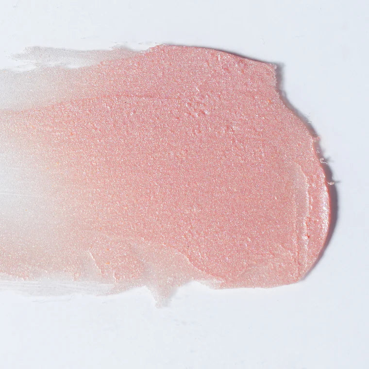 Baby Glow Highlighter Balm Farbswatch - zarter rosé Highlighter mit Schimmer