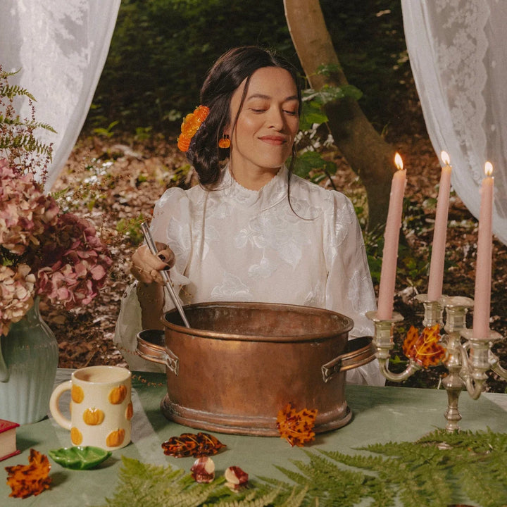 Coucou Suzette XL Kürbis-Haarklammer - Witch Setting