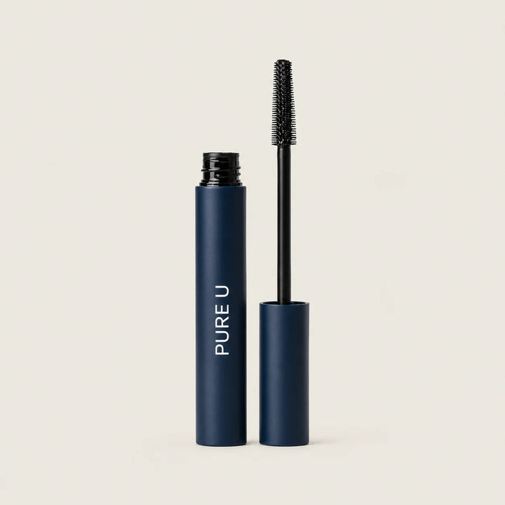Pure U. Pure Lengthening Mascara – dunkelblaue Verpackung Hülse