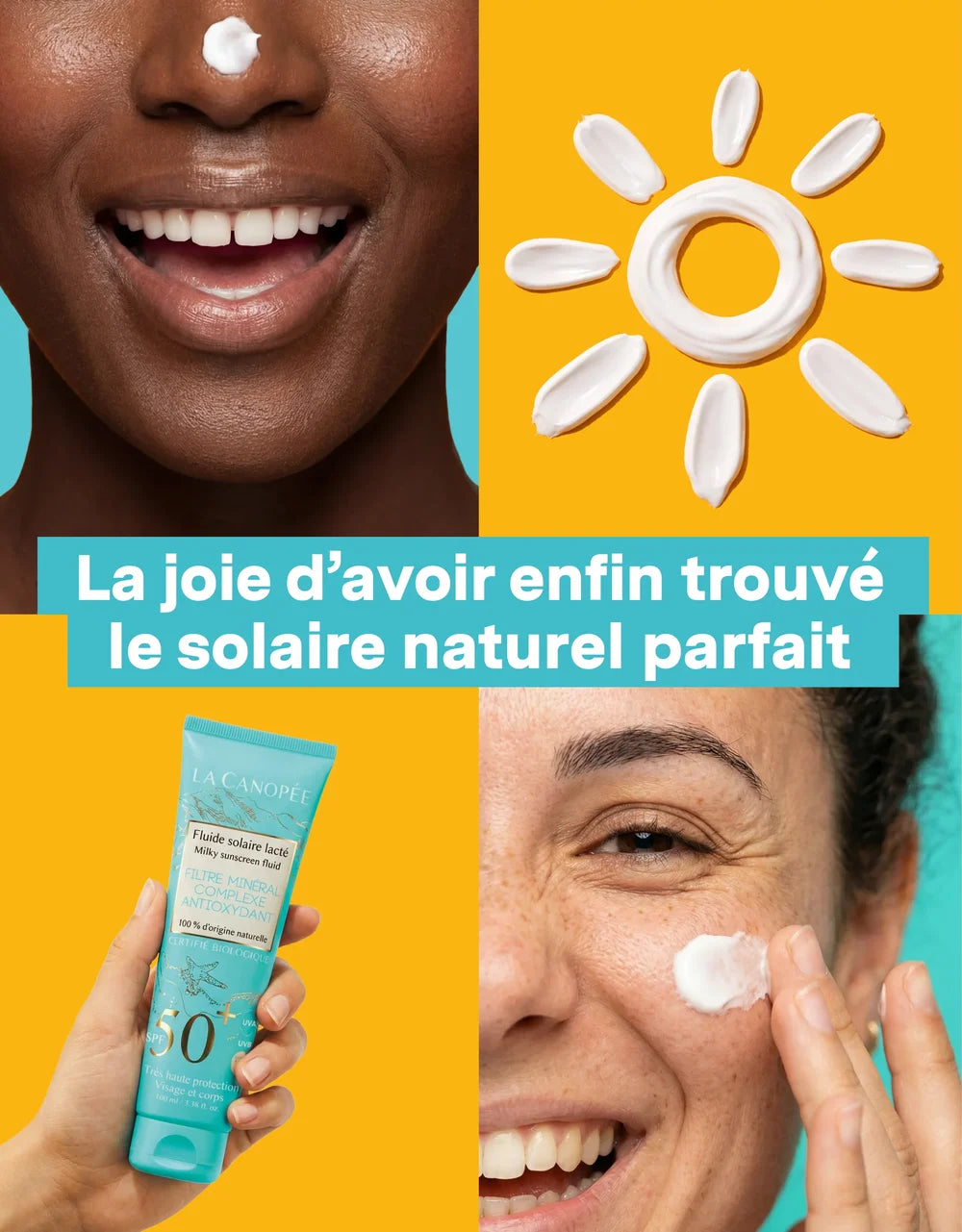 La Canopée Fluide Solaire Lacté SPF50+ Sonnenfluid für Gesicht und Körper mit mineralischem UV-Schutz