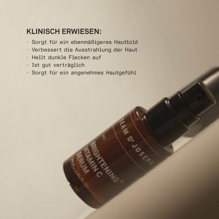 Brightening Vitamin C Serum von TEAM DR JOSEPH mit nachgewiesener Wirksamkeit