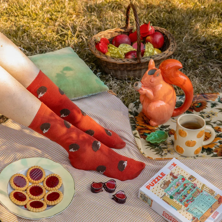 Fig Mini Hair Claws von Coucou Suzette als Teil eines herbstlichen Picknick-Motivs