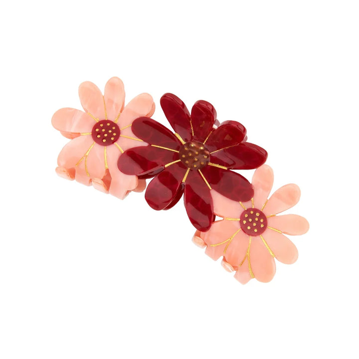 Pink Flower Trio Hair Claw von Coucou Suzette