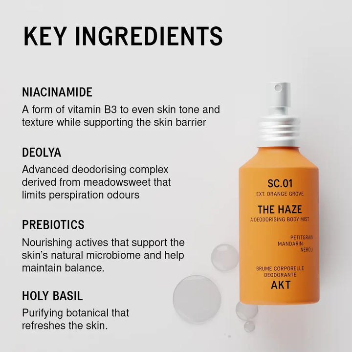AKT London The Haze Orange Grove Key Ingredients