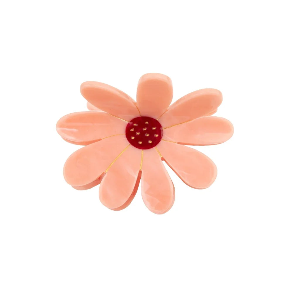 Pink Flower Hair Claw von Coucou Suzette als Freisteller auf weißem Hintergrund
