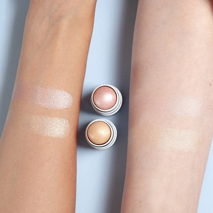 Highlighter Balm Farbvergleich - vegane Highlighter in drei Nuancen von Pure U