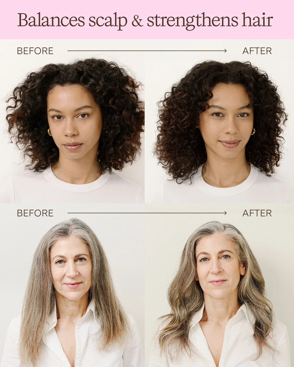 Rahua Hydration Shampoo - Vor und nach der Anwendung