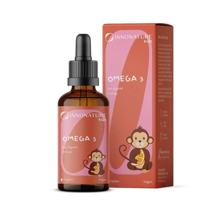 InnoNature Omega 3 Kids Tropfen Orange 30 ml mit Pipette