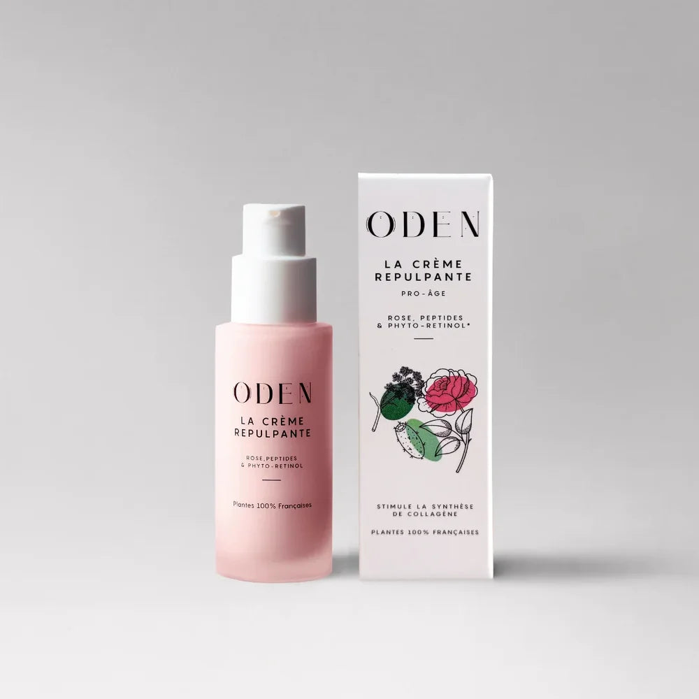 ODEN La Crème Repulpante 30 ml Produktansicht mit Verpackung