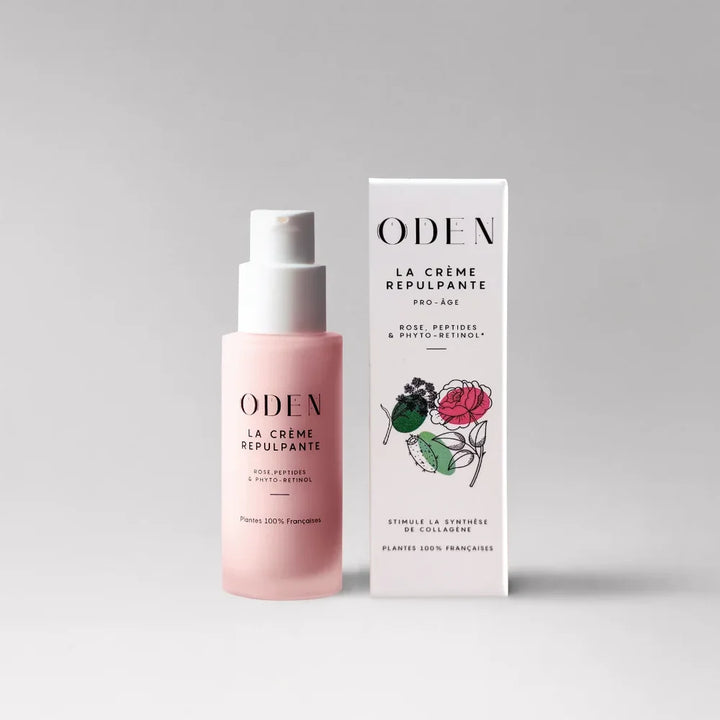 ODEN La Crème Repulpante 30 ml Produktansicht mit Verpackung
