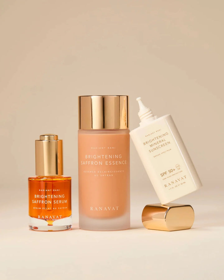 RANAVAT Brightening Saffron Cleanser mit passender Pflege