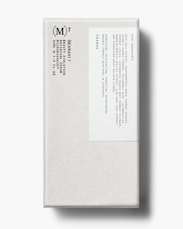 Manasi 7 Botanical Serum Chanua – hochwertige Verpackung