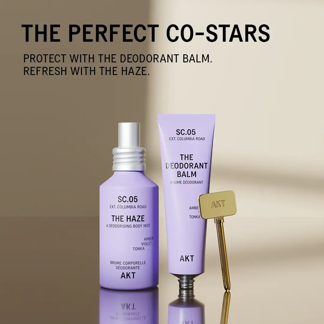 AKT The Haze und Deodorant Balm SC.05 Columbia Road – abgestimmte Duft- und Deoroutine