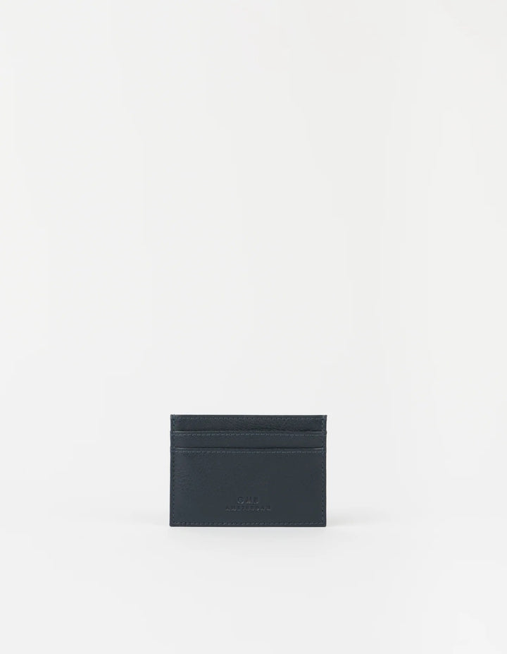 O My Bag Mark's Cardcase Universe Blue – dunkelblaues Kartenetui aus hochwertigem Echtleder