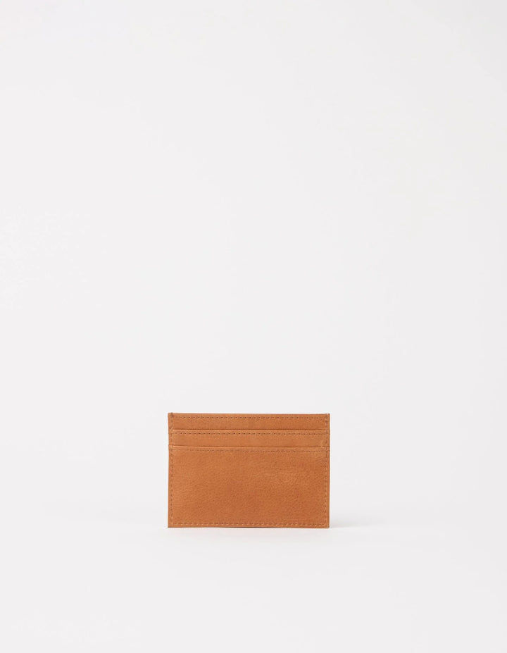O My Bag Mark's Cardcase Wild Oak – Rückansicht des braunen Leder-Kartenhalters