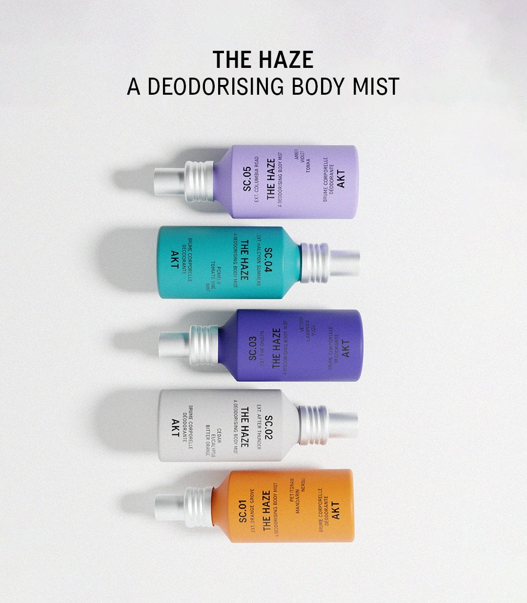 AKT The Haze Body Mist – verschiedene Duftvarianten der Kollektion
