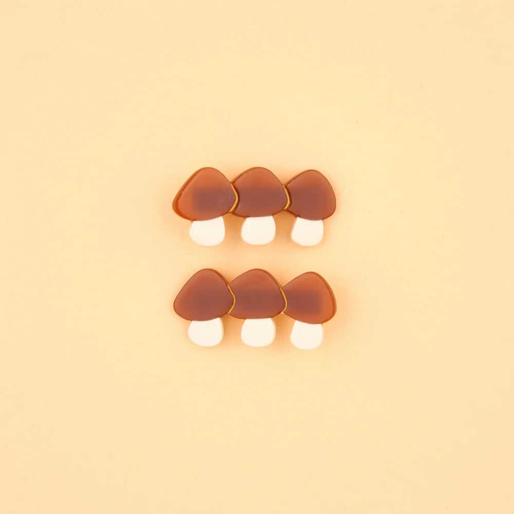 Mushrooms Hair Clips Set - perfektes Herbst Accessoires