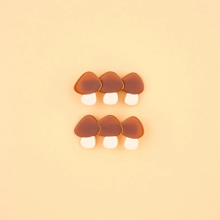 Mushrooms Hair Clips Set - perfektes Herbst Accessoires