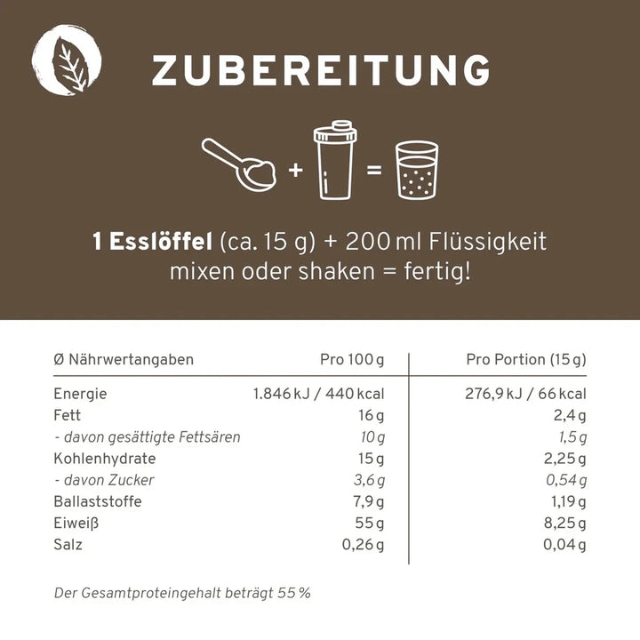 Kokos Protein Mix von InnoNature - Zubereitung