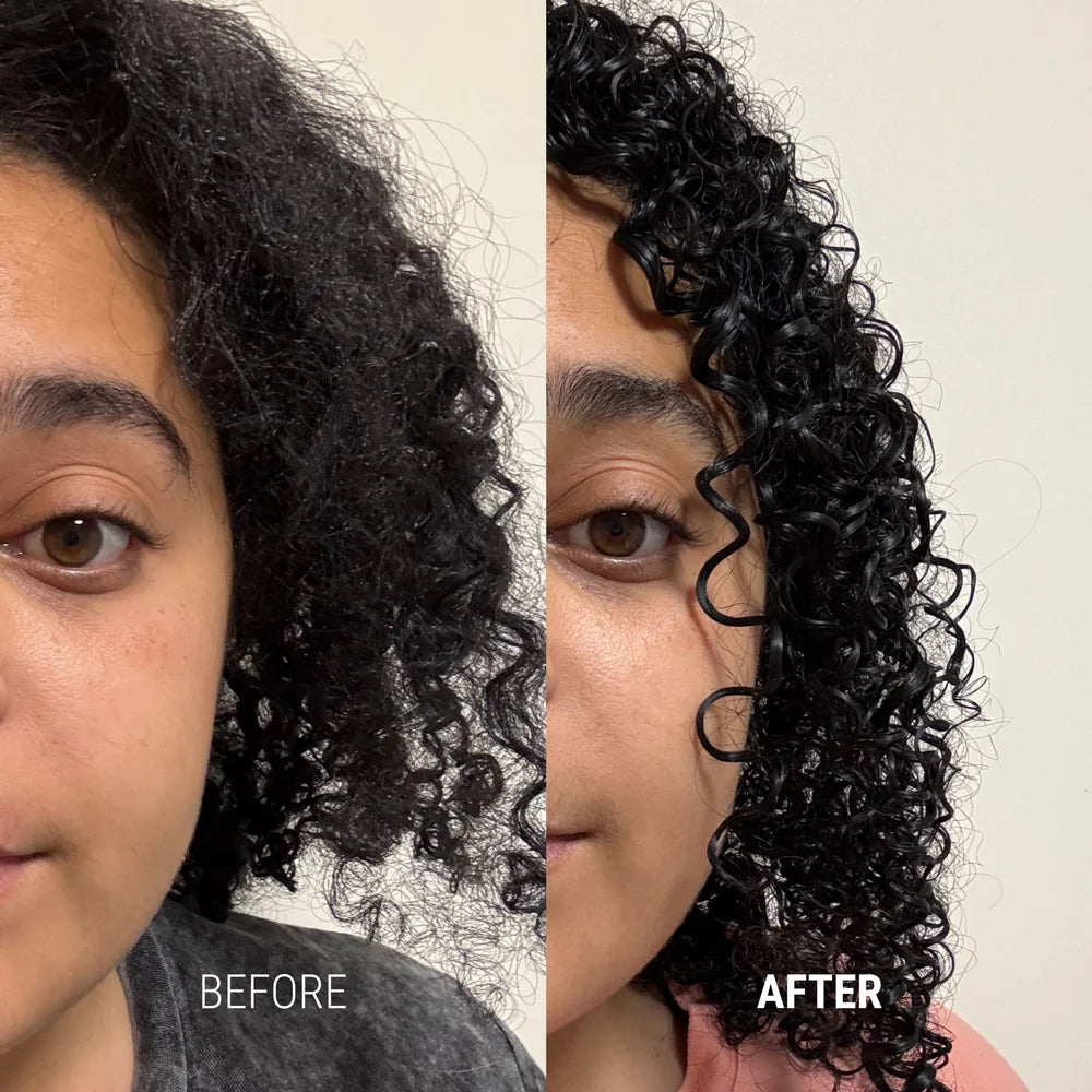 Vorher-Nachher-Bild zur Antipodes Lime Caviar Intense Nourishment Hair Mask