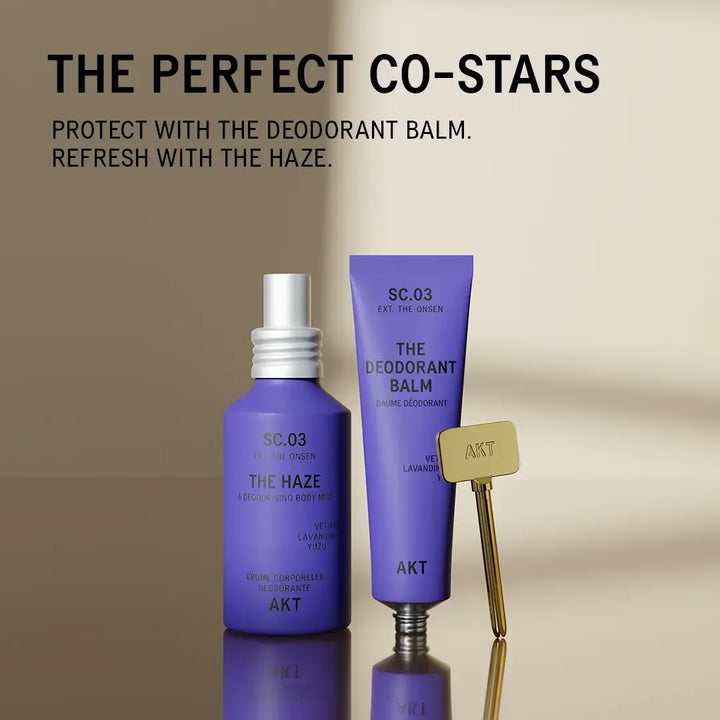 AKT The Haze und Deodorant Balm SC.03 The Onsen – abgestimmte Duft- und Deoroutine
