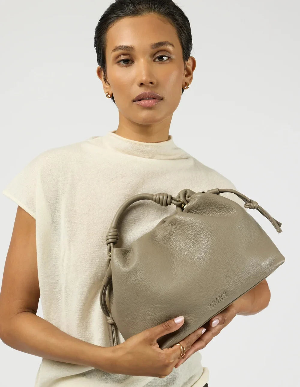 Kiki Midi Soft Grain Leather - Clay