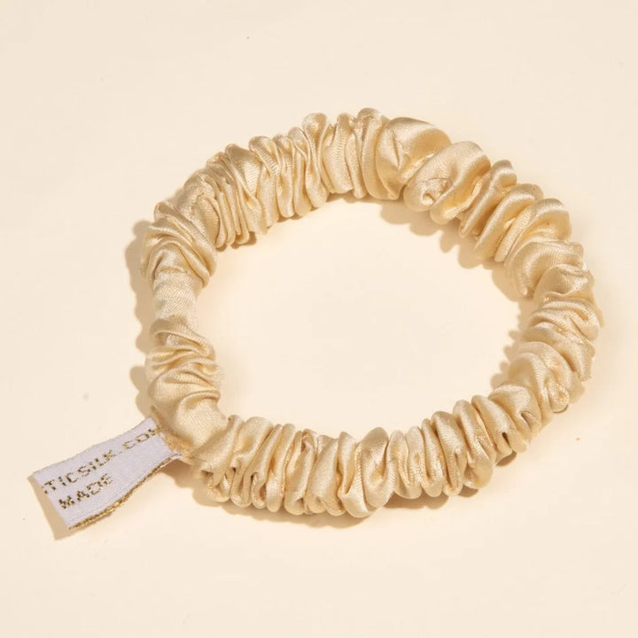 Skinny Silk Scrunchies - Classic Collection - Cream