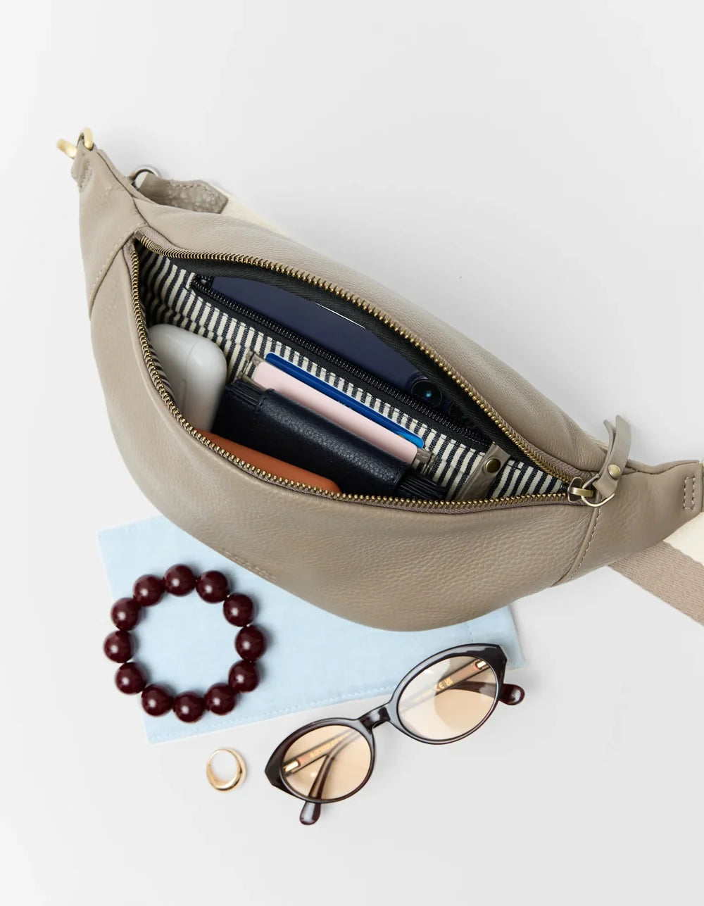 Niko Bum Bag Soft Grain Leather - Universe Blue