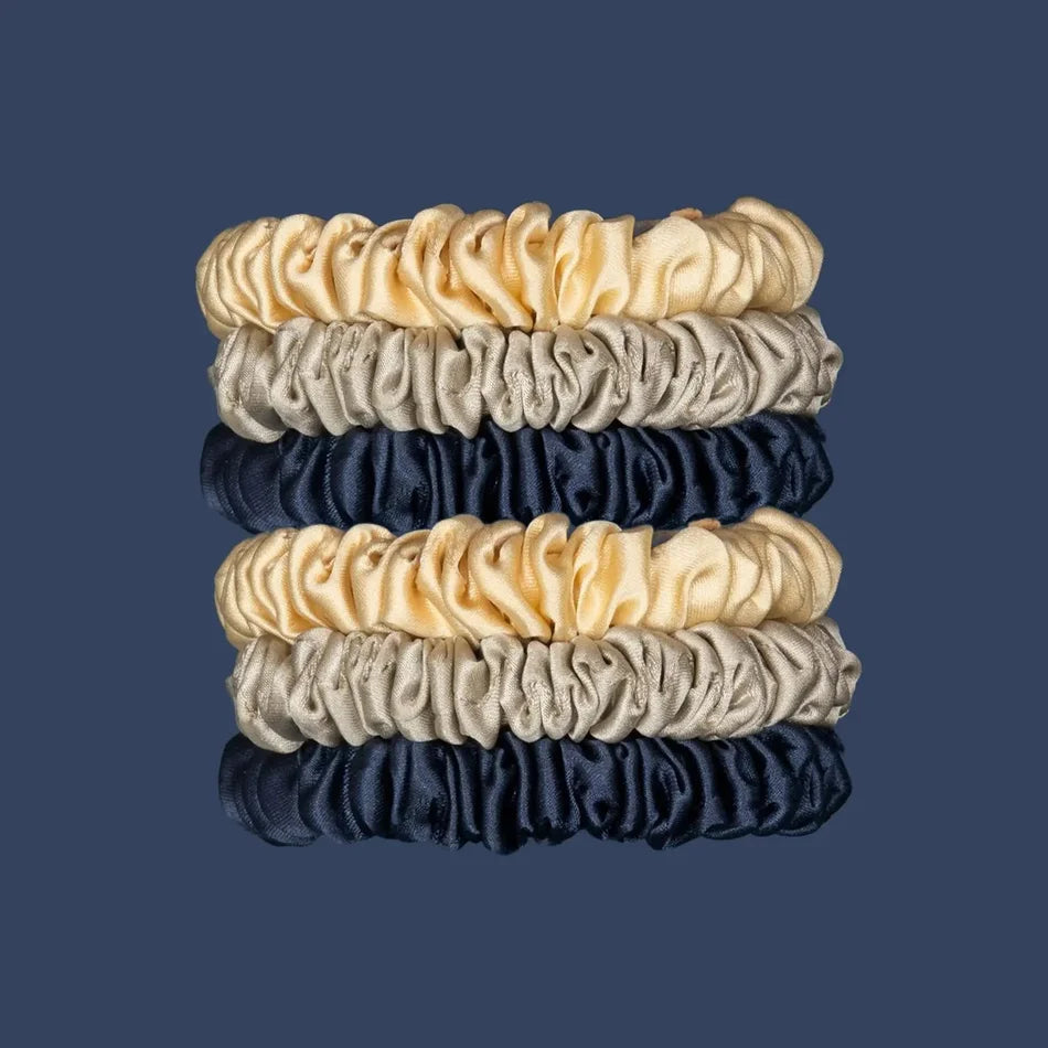 Skinny Silk Scrunchies - Classic Collection - 6 Stück