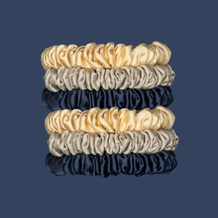 Skinny Silk Scrunchies - Classic Collection - 6 Stück