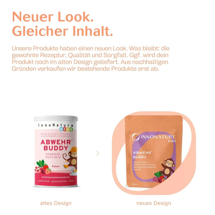InnoNature Abwehr Buddy mit Erdbeer- und Rote-Bete-Pulver - Neuer Look