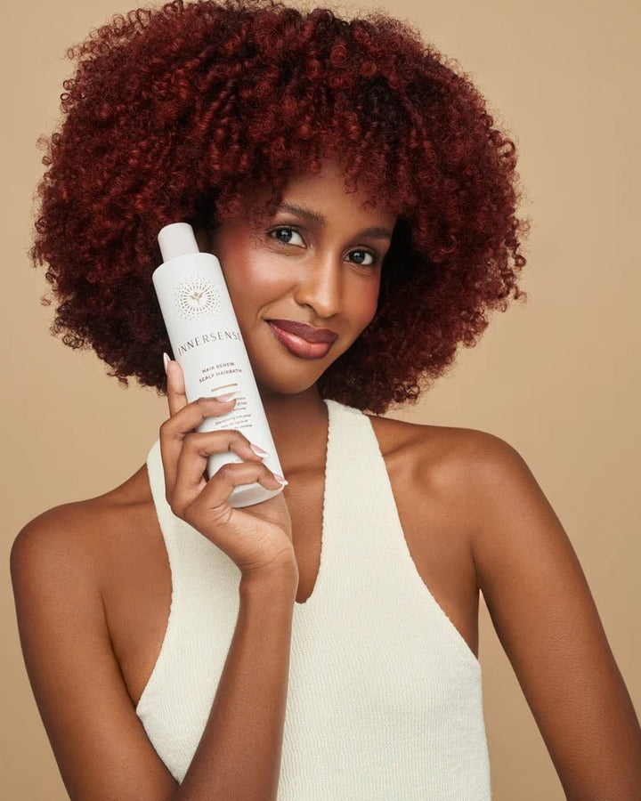 Innersense Hair Renew Scalp Hairbath - Model with product