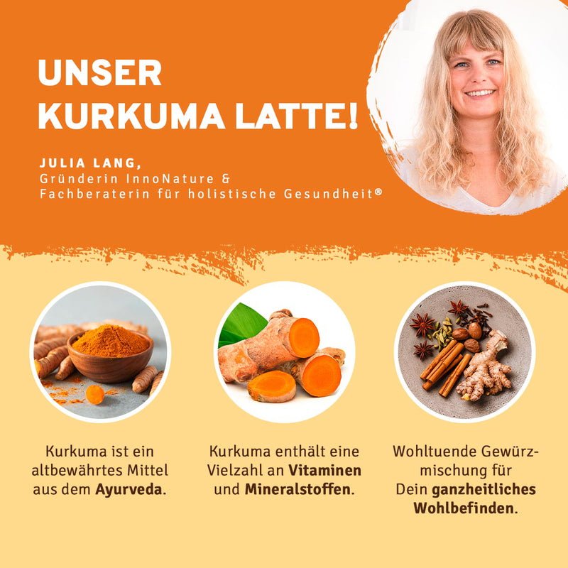 Latte de cúrcuma orgánica Innonature - Efecto