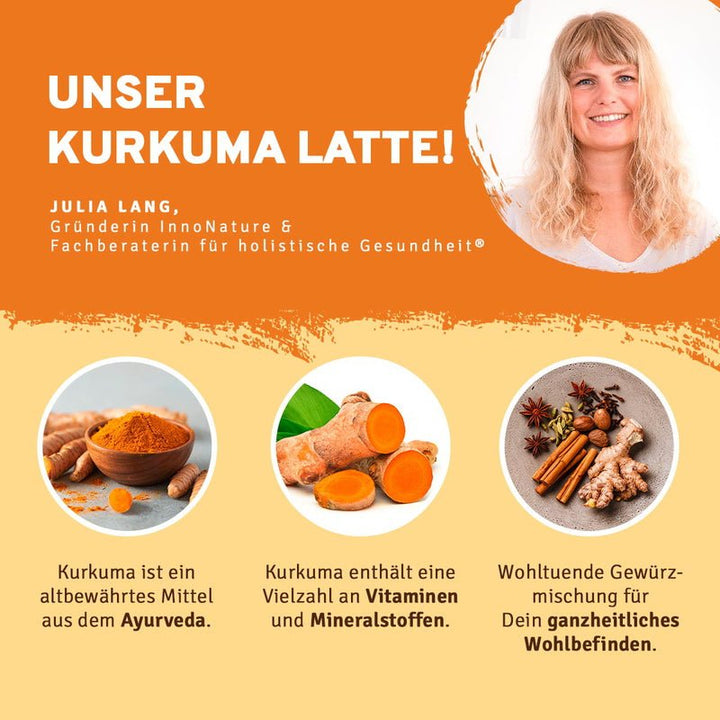 Latte de cúrcuma orgánica Innonature - Efecto