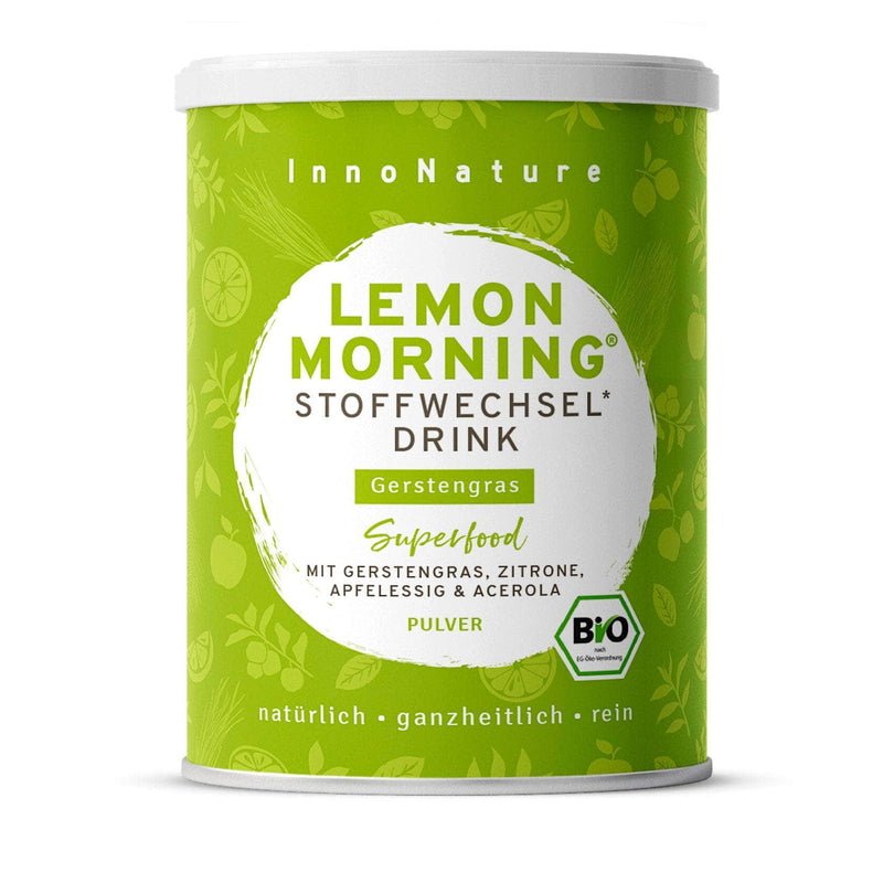 Bio Lemon Morning® Gerstengras: Stoffwechseldrink mit Vitamin C Close up