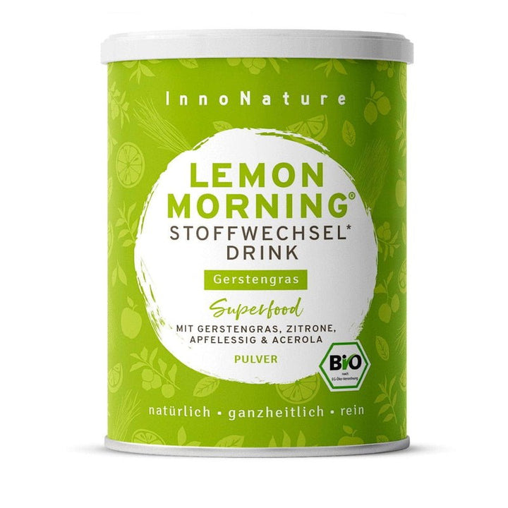 Bio Lemon Morning® Gerstengras: Stoffwechseldrink mit Vitamin C Close up