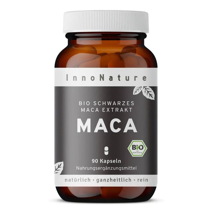 Innonature Bio schwarzes Maca-Extrakt Kapseln - Dose