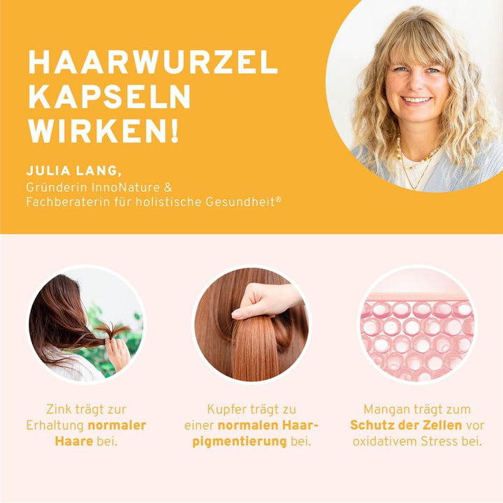 Innonature hair root capsules effect