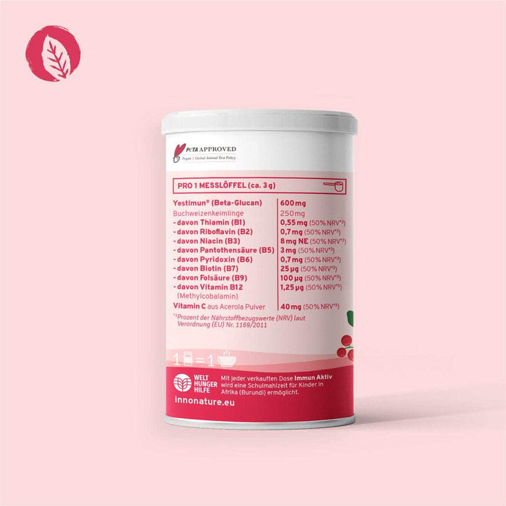 Innonature Immun Aktiv Kids Powder - Ingredients Back