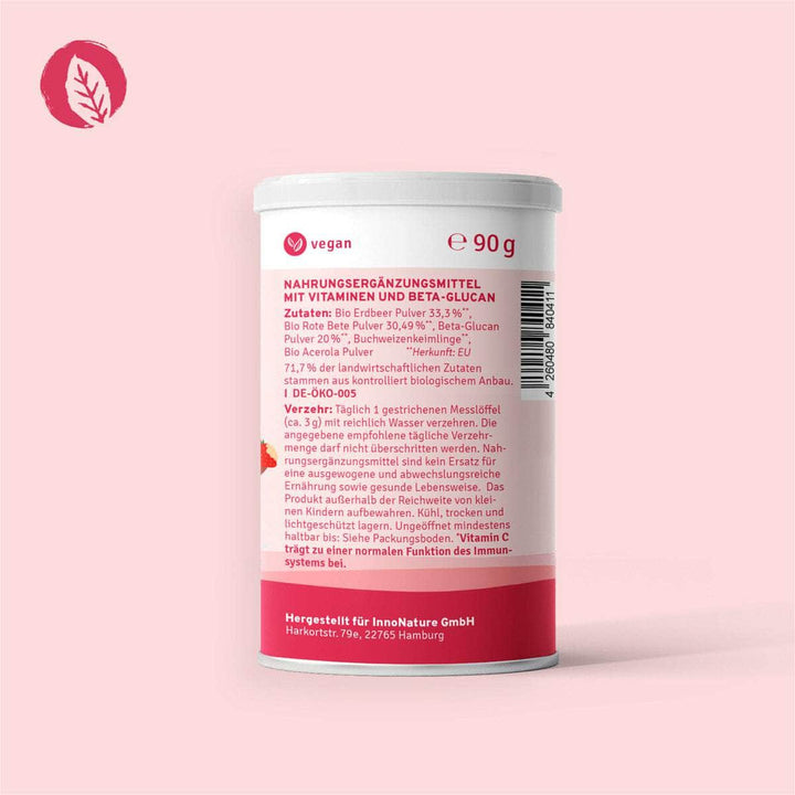 Innonature Immun Aktiv Kids Powder - Recommended Use Back